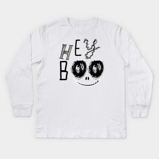 Hey Boo, This is some boo sheet Kids Long Sleeve T-Shirt